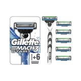Gillette Mach3 Start Tıraş Makinesi + 6'lı Yedek Tıraş Bıçağı
