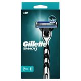 Gillette Mach3 Tıraş Makinesi + Yedek Tıraş Bıçağı (4'Li Paket)