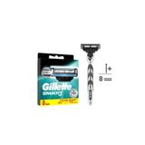 Gillette Mach3 Tıraş Paketi (Tıraş Makinesi + 8'Li Bıçak )
