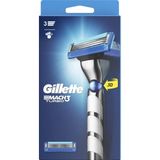 Gillette Mach3 Turbo 3D Erkek Tıraş Makinesi + 2 Bıçak, 1 Adet - Çok Renkli