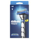 Gillette Mach3 Turbo 3D Erkek Tıraş Makinesi + 2 Bıçak, 1 Adet