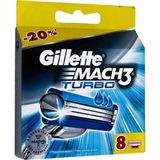 Gillette Mach3 Turbo 3D Tıraş Bıçağı Yedek Başlığı 8 Adet (8'İı)