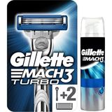 Gillette Mach3 Turbo Özel Askerlik Fırsat Paketi (Tıraş Makinesi Yedekli + 75 ml Jel) - genel