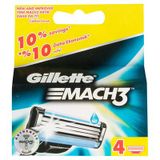 Gillette Mach3 Yedek Bıçak 4Lü - Uzun Süre Keskin, Konforlu Tıraş