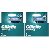Gillette Mach3 Yedek Erkek Tıraş Bıçağı 2'li (2 paketi)