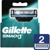 Gillette Mach3 Yedek Tıraş Bıçağı 2'li 3 Bıçaklı Hassas Cilt Dostu Erkekler İçin