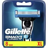 Gillette Match3 - Erkekler İçin Turbo Tıraş Bıçakları - 8 Parça