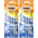 Gillette Permatik Banyo Kullan At Erkek Tıraş Bıçağı 10 Adet 2li paket