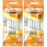 Gillette Permatik Kullan At Erkek Tıraş Bıçağı 5 Adet 2li paket