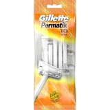 Gillette Permatik Kullan At Tıraş Bıçağı 10 Adet Ekonomik Tıraş - Çok Renkli