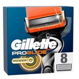 Gillette ProGlide Power tıraş bıçağı, 8 yedek bıçak, ıslak tıraş makineleri için, erkekler için, 5 kat bıçak ağzı ile