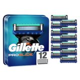 Gillette ProGlide Tıraş Bıçağı, 12 Yedek Bıçak, Islak Tıraş Makinesi, Erkekler için, 5'li Bıçak, 12 Adet (Tekli Paket)