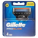 Gillette - ProGlide tıraş bıçağı, erkekler için, 5 sürtünme önleyici bıçak, derinlemesine ve uzun süreli tıraş için, 4 x dolum