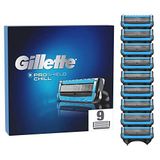 Gillette ProShield Chill tıraş bıçağı, ıslak tıraş makinesi için 9 yedek bıçak, 5 kat bıçak