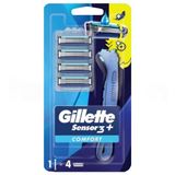 Gillette Sensor 3 Comfort Makine + 4 Yedek