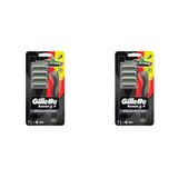 Gillette Sensor 3 Plus Black Makine + 4 Yedek Başlık - 2 Adet