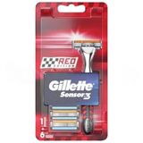 Gillette Sensor-3 Red Tıraş Bıçağı + Yedek Başlık 6'Lı