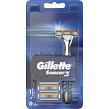 Gillette Sensor 3 Tıraş Makinesi+6'lı Yedek Tıraş Bıçağı