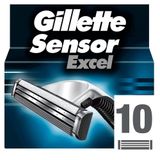 Gillette Sensor Excel® dolum kartuşları, 10 adet