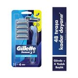 Gillette Sensor3+ Comfort 4 Başlıklı Tıraş Bıçağı