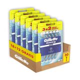 Gillette Sensor3 Cool Tek Kullanımlık Erkek Tıraş Makineleri, 3'Lü Paket, Her Bir Tıraş Makinesiyle 10'A Kadar Optimum Tıraş İçin