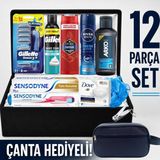 Gillette Sensor3 Damat Bohçası Nişan Bohçası Erkek Bakım Seti Tıraş Bıçağı Damat Sandığı