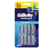 Gillette Sensor3 Plus Comfort 8'Li Bıçak 2 Adet