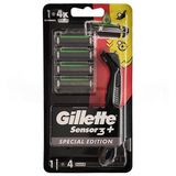 Gillette Sensor3+ Special Edition Tıraş Makinesi + 4'lü Yedek Bıçak Başlığı