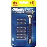 Gillette Sensor3 Tıraş Makinesi Plus 6 Bıçak - Diş Beyazlatıcı Köpük Hediye
