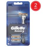 Gillette Sensor3 Tıraş Makinesi + Yedek Tıraş Bıçağı 2 x 6'lı