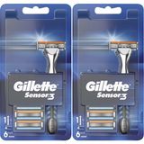Gıllette Sensor3 Tiras Makinesi Yedek Tiras Bicagi 6'Li X 2 Adet