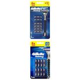 Gillette-Sensor3 Tıraş Makinesi + Yedek Tıraş Bıçağı 6'lı X 4 Adet