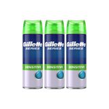 Gillette Series Aloe Vera İçeren Yatıştırıcı Tıraş Jeli, 200ml x3"