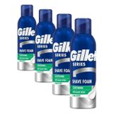 Gillette Series Soothing 200 ml Tıraş Köpüğü (4 paketi)