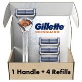 Gillette SkinGuard Erkek Jilet Esnek Sap + 4 Bıçak Yedeği