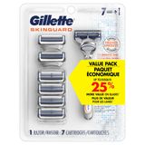 Gillette Skinguard Erkek Tıraş Makinesi, 1 Sap, 7 Tıraş Bıçağı Yedeği İçerir (ambalaj değişebilir)
