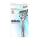 Gillette SkinGuard Sensitive erkek ıslak tıraş makinesi, tıraş makinesi + 1 tıraş bıçağı, esnek saplı ve cilt korumalı, erkekler için hediye