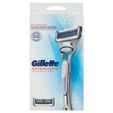 Gillette Skinguard Sensitive Erkek Tıraş Makinesi, Aloe Touch yedek bıçaklı, 2 yedek bıçak, hassas ciltler için klinik olarak test edilmiştir