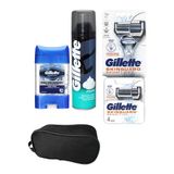 Gillette Skinguard Tıraş Makinesi + Skinguard Yedek 4'lü + Tıraş Köpüğü 200 ml + Clear Jel 70 ml