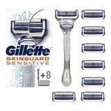 Gillette Skinguard Tıraş Makinesi +Yedek Tıraş Bıçağı 8 'li +Çanta