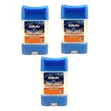 Gillette Sport Triumph Antiperspirant Clear Gel Deodorant Stick, 70 ml, 3'lü Set