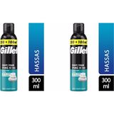 Gillette Tıraş Köpüğü 300 ml Hassas -2 adet