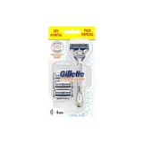Gillette-Tıraş Makinesi + Yedek Tıraş Bıçağı 4'lü (RENKLİ)