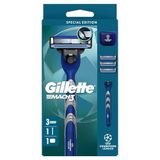 Gillette UEFA Champions League Special Edition Mach3 Erkekler İçin Tıraş Makinesi,3-Bıçaklı