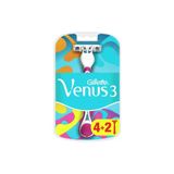 Gillette Venus 3 Bıçaklı Renkli Kullan At 6 Adet