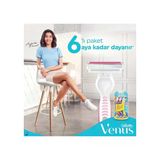 Gillette Venus 3 Colors Renkli Kullan At 4+2 6'lı Kadın Tıraş Bıçağı