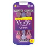 Gillette Venus Comfort Colours Kadın Tıraş Bıçakları, 6 Kadın Tıraş Bıçakları