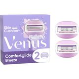 Gillette Venus Comfortglide Breeze 2 Adet Yedek Başlık Hassas Cilt Dostu Kadın Tıraş Ürünü