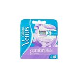 Gillette Venüs Comfortglide Breeze 3 Bıçaklı 4 Yedek Başlık Kadınlar İçin Konforlu Tıraş Deneyimi