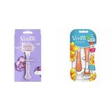 Gillette Venus Comfortglide Breeze Kadın Tıraş Makinesi + Yedek Tıraş Bıçağı 2'li ve Gillette Venus Riviera Kullan At Kadın Tıraş Bıçağı 2'li
